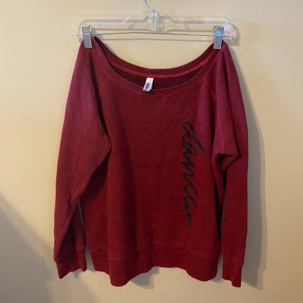 Maroon dance sweatshirt